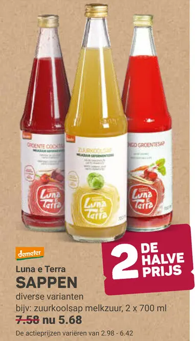 Aanbieding: Sappen