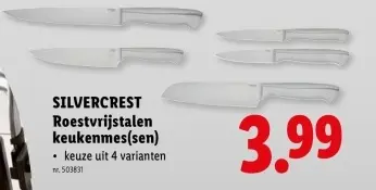 Promotie: Roestvrijstalen keukenmes(sen)