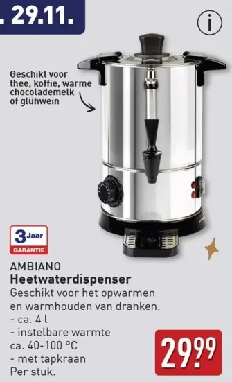 Aanbieding: Heetwaterdispenser