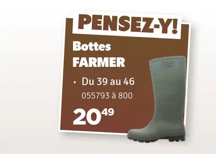 Offre: Bottes Farmer 