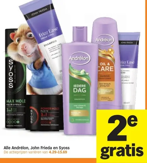 Aanbieding: Andrélon, John Frieda en Syoss producten