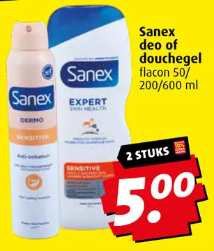 Aanbieding: Sanex deo of douchegel
