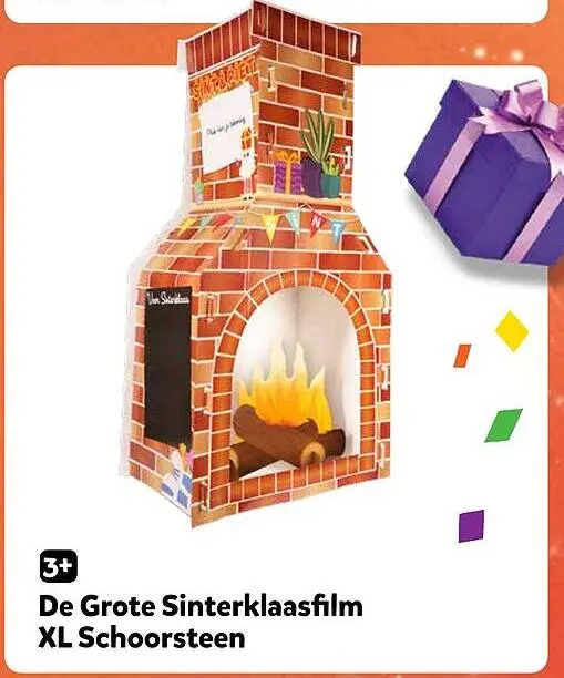 Aanbieding: De Grote Sinterklaasfilm XL Schoorsteen