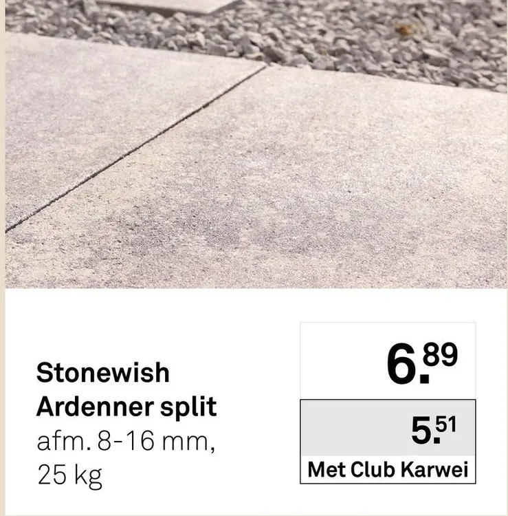 Aanbieding: Stonewish Ardenner split