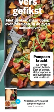 Aanbieding: AH Biologisch Verspakket pompoen traybake