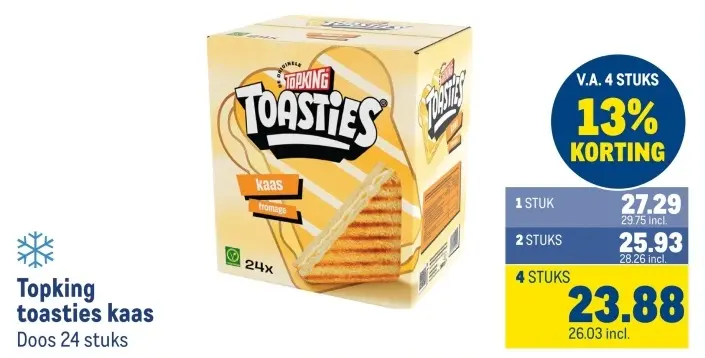 Aanbieding: toasties kaas