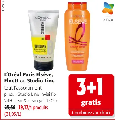 Offre: Elsève, Elnett ou Studio Line