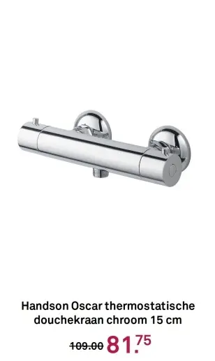 Aanbieding: Oscar thermostatische douchekraan chroom