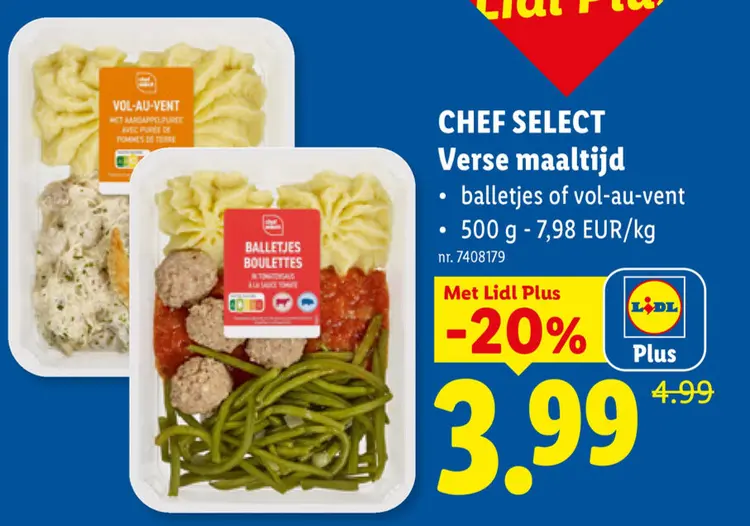 Promotie: Verse maaltijd