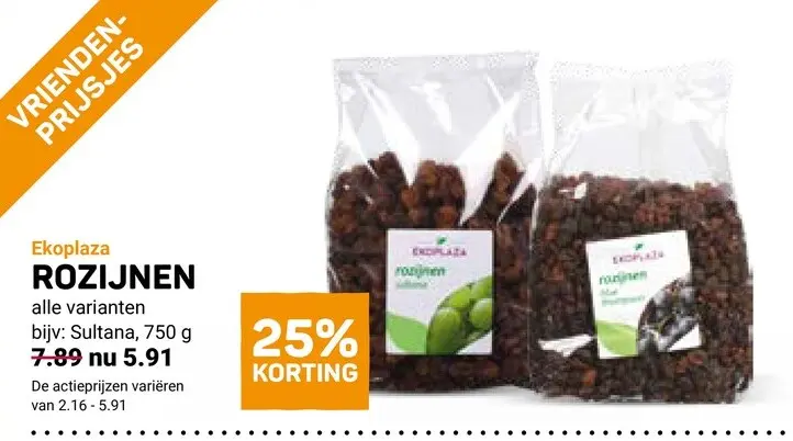 Aanbieding: Rozijnen