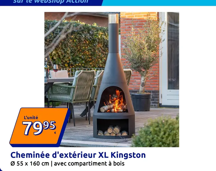 Offre: Cheminée d'extérieur XL Kingston
