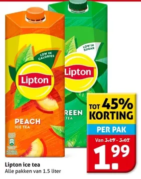 Aanbieding: Lipton ice tea