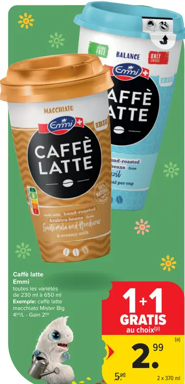 Offre: Caffè latte