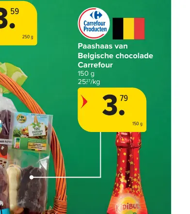 Promotie: Paashaas van Belgische chocolade