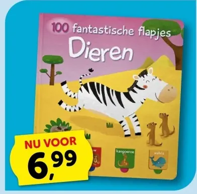 Aanbieding: 100 fantastische flapjes Dieren