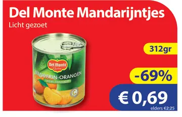 Aanbieding: Del Monte Mandarijntjes