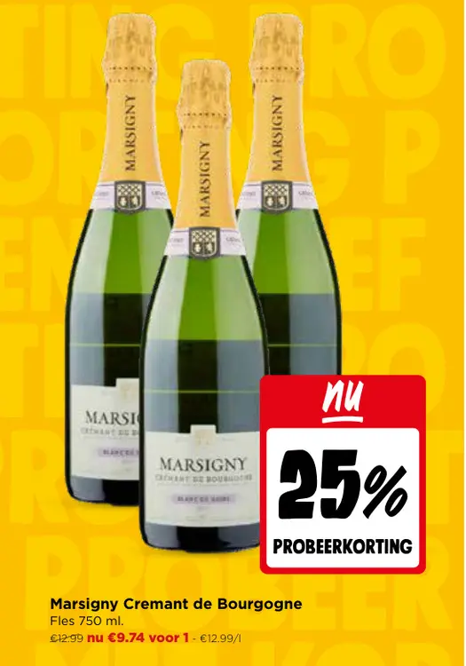 Promotie: Marsigny Cremant de Bourgogne