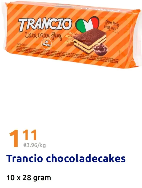 Aanbieding: Trancio chocoladecakes