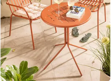 Aanbieding: Bistrotafel Vence - bruinrood - 70xØ60 cm