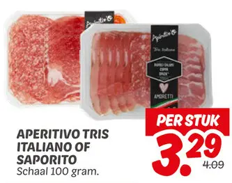 Aanbieding: Aperitivo tris italiano of saporito