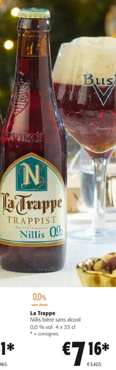Offre: La Trappe Nillis bière sans alcool
