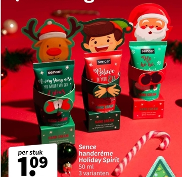 Aanbieding: Sence handcrème Holiday Spirit