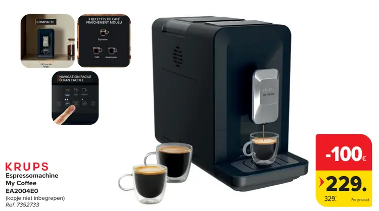 Promotie: Espressomachine My Coffee EA2004E0