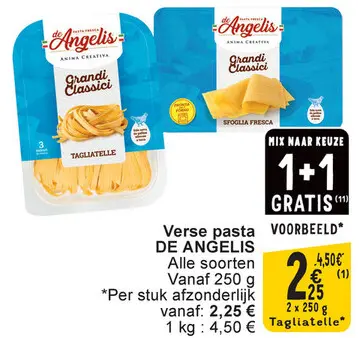 Aanbieding: Verse pasta DE ANGELIS