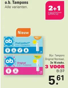 Aanbieding: Tampons