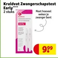 Aanbieding: Zwangerschapstest Early