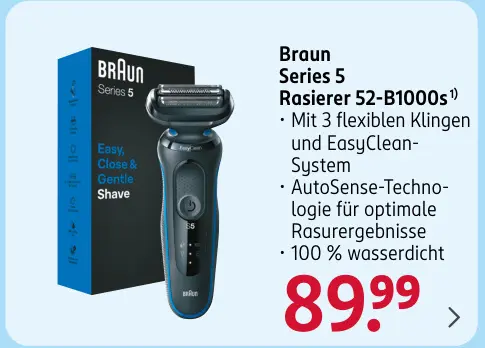 Aanbieding: Series 5 Rasierer 52-B1000s