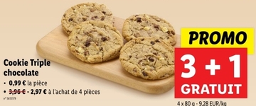 Offre: Cookie Triple chocolate