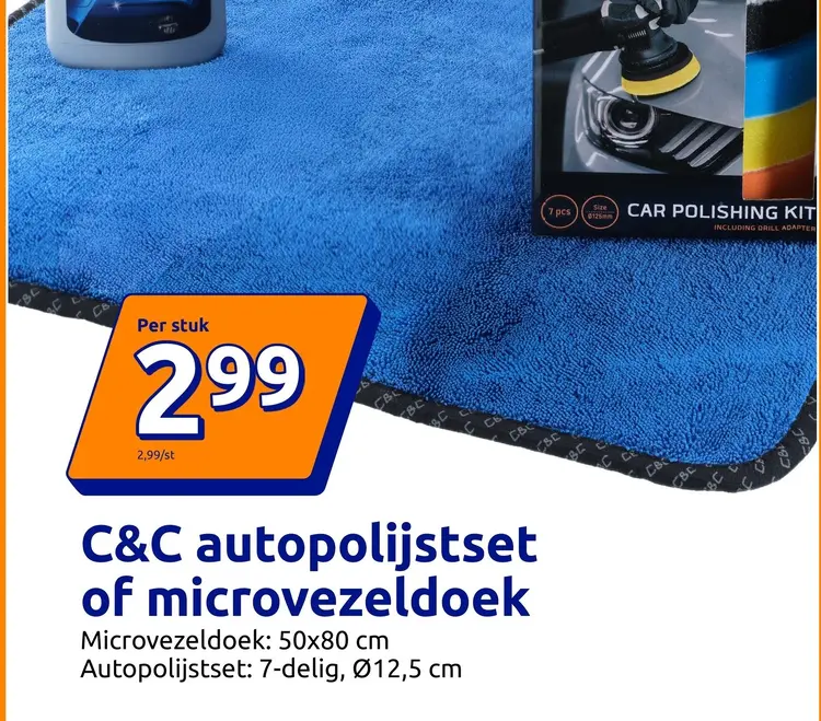 Promotie: C&C autopolijstset of microvezeldoek