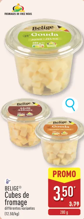 Offre: BELIGE® Cubes de fromage