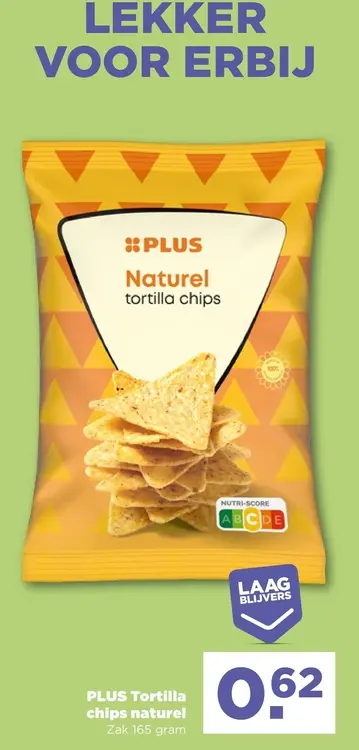 Aanbieding: PLUS Tortilla chips naturel