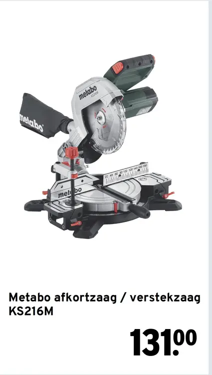 Aanbieding: afkortzaag / verstekzaag