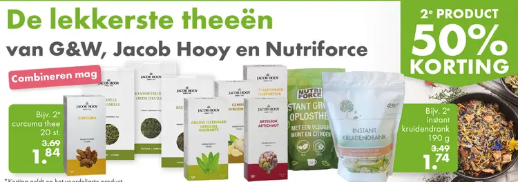 Aanbieding: De lekkerste theeën