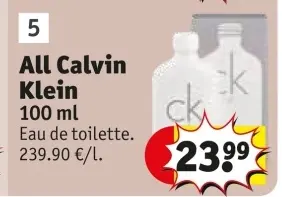 Offre: ALL Calvin Klein