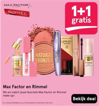 Aanbieding: Max Factor en Rimmel