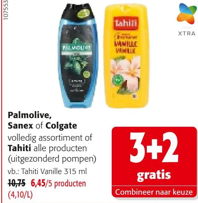 Promotie: Palmolive, Sanex of Colgate volledig assortiment of Tahiti