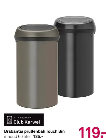 Aanbieding: prullenbak Touch Bin