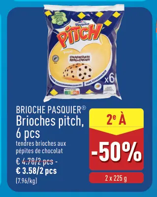 Offre: Brioches pitch, 6 pcs