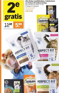 Aanbieding: Alle Sheba maaltijdzakjes, Catisfactions en Perfect Fit
