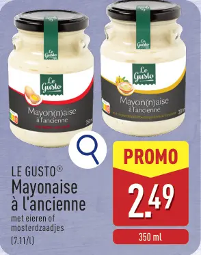 Promotie: Mayonaise à l'ancienne