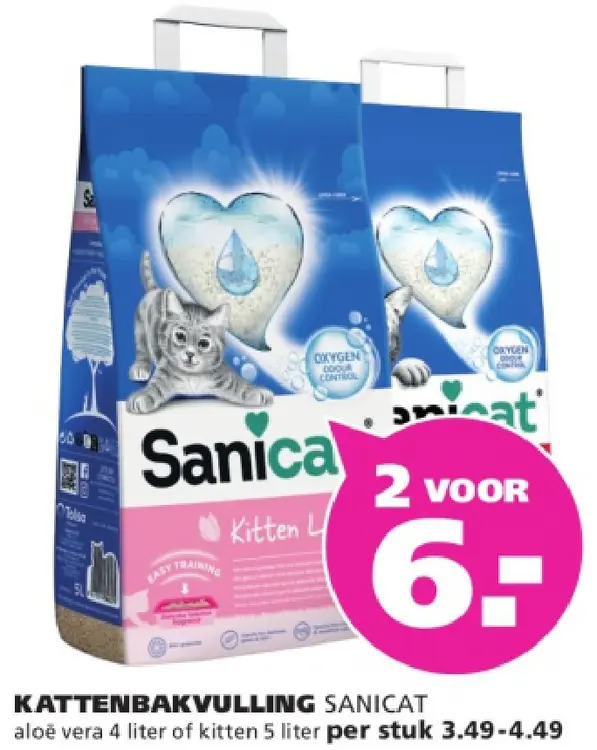 Aanbieding: Kattenbakvulling Sanicat