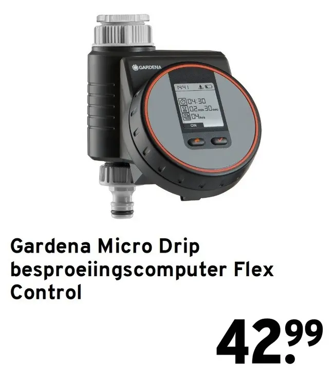 Aanbieding: Micro Drip besproeiingscomputer Flex Control