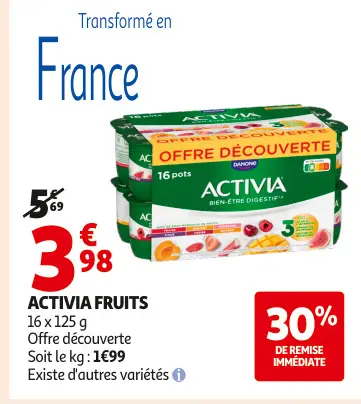 Aanbieding: Activia fruits