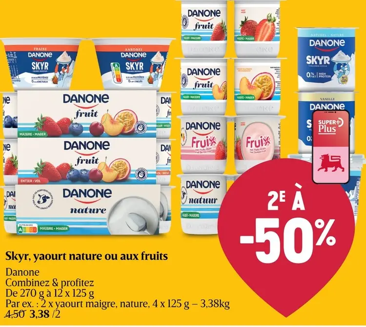 Offre: Skyr, yaourt nature ou aux fruits