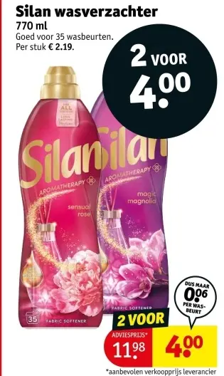 Aanbieding: Silan wasverzachter