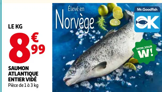 Offre: Saumon atlantique entier vidé